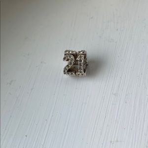 21 Pandora charm with crystals